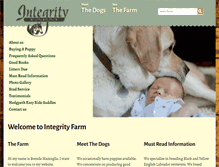 Tablet Screenshot of integrityfarm.com